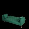 Convertible Double Folding Living Room Sofa Bed - Green - Image 13