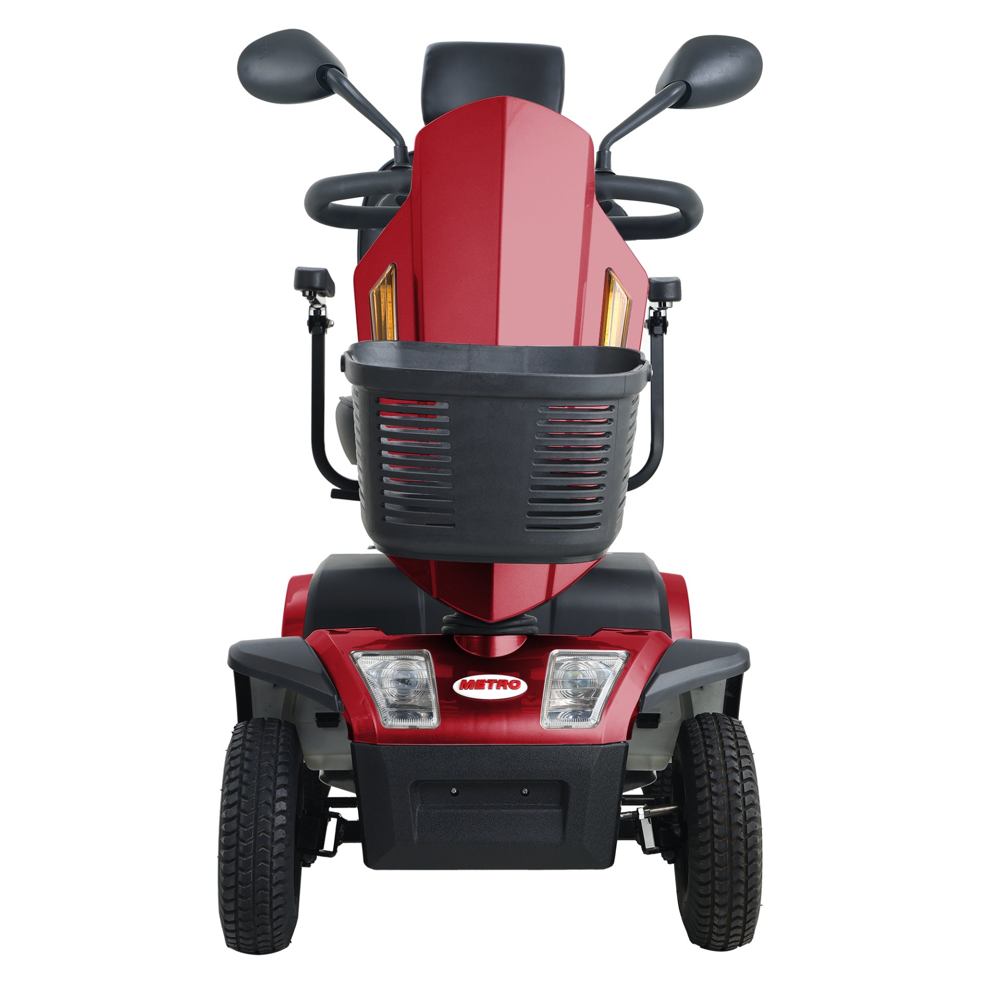 S500-Heavy Duty Mobility Scooter - Red / Black - Image 2