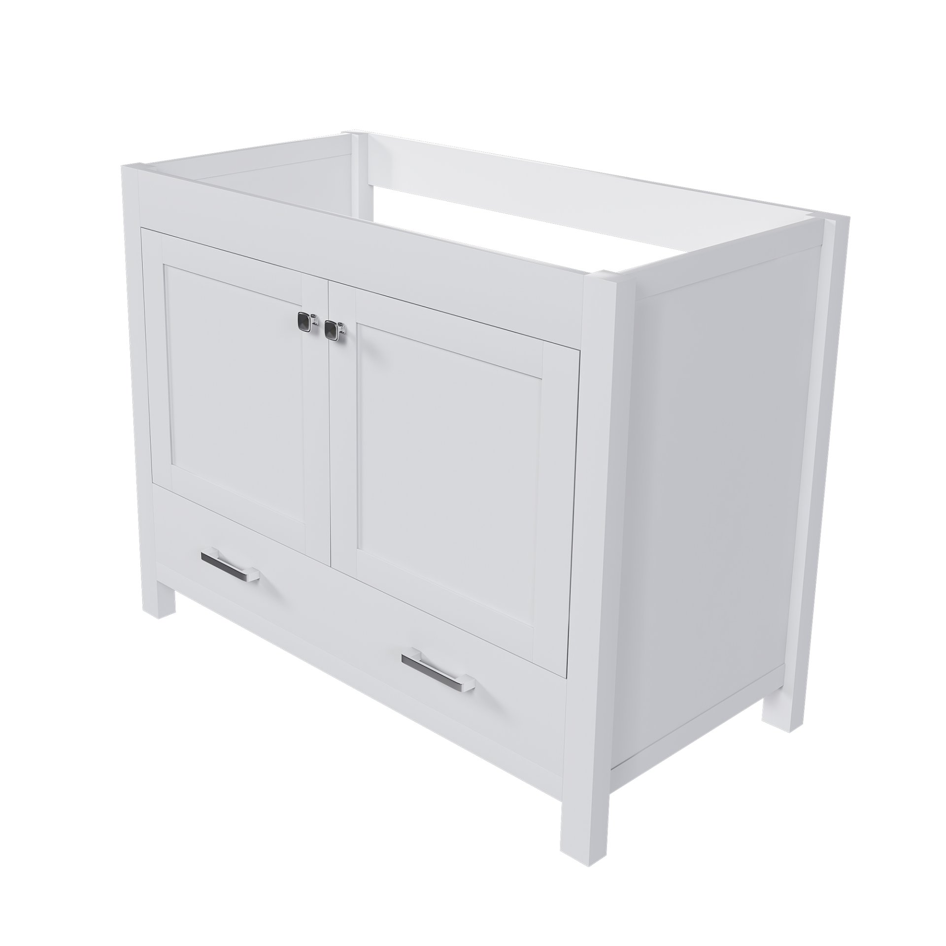 42" Bathroom Vanity Base With Doors And Drawer - White - Image 2