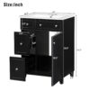 Bathroom Vanity Cabinet With Sink - Black - Image 3