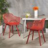 Poppy - Chair (Set of 2) - Red - Image 2