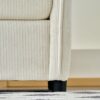 Oversized Chaise Lounge Chair With Ottoman And Storage, Comfy Corduroy Upholstered Deep Seat - Beige - Image 16