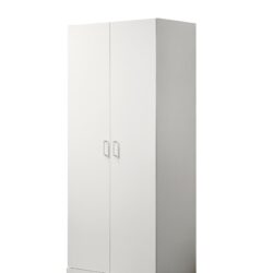 Michael - Double Door Wardrobe Cabinet Armoire With Shelf And Hanging Rod - White