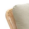 Contemporary Minimalist Wicker Rocking Chair With Soft Polyester Cushions And Durable Wooden Frame - Beige - Image 9