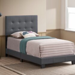 Caldwell - Twin Bed - Dark Gray