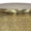 Garvy - Metal Side Table - Antique Gold - Image 2