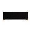 Fx-P83-Bk2 (Sofa) Luxurious Velvet Sofa With Gold Legs, Modern Chesterfield Design, Tufted Upholstery, 3-Seat Couch For Living Room And Office - Black - Image 17