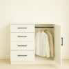 Robin - Gentleman's Chest In Wood With Extra Deep Storage And Durable - White - Image 2