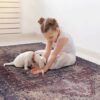 Maval - 2' X 3' Washable Area Rug - Burgundy - Image 4