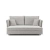 Oren - Chenille Sleeper Sectional Sofa With Storage 2 Toss Pillows - Gray - Image 11