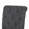 Contemporary Dining Chair (Set of 2) With Button Tufted Design - Charcoal - Image 12