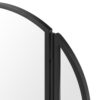 Modern Hinge Round Wall Mirror - Black - Image 3
