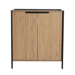 Contemporary Freestanding Bathroom Vanity & Adjustable Shelves - Light Coffee