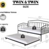 Fox - Twin Daybed With Twin Trundle - Black - Image 8