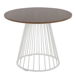 Canary Cosmo - Contemporary Dining Table - White / Walnut