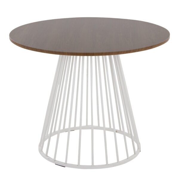 Canary Cosmo - Contemporary Dining Table - White / Walnut
