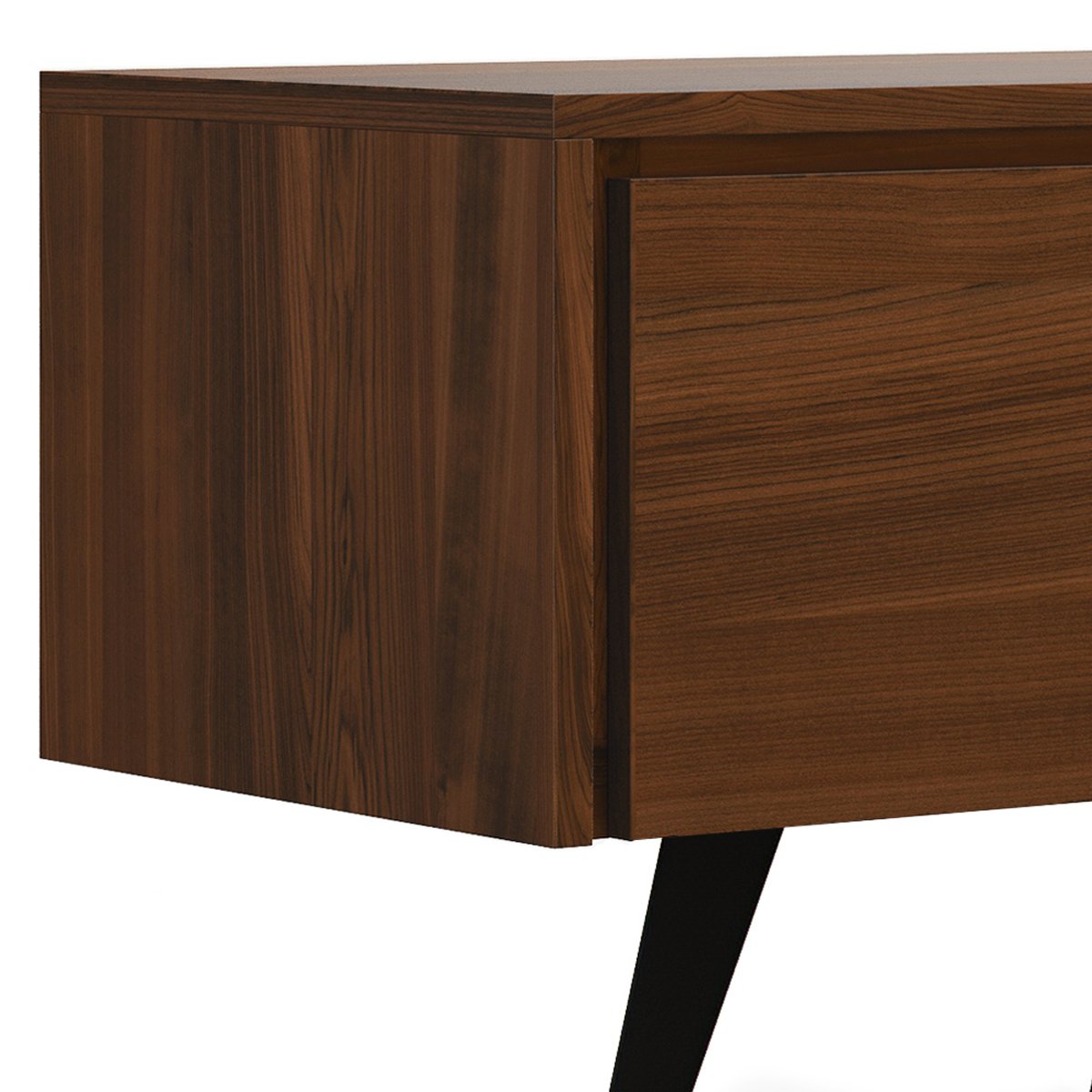 Lowry - Handcrafted TV Media Stand - Walnut - Image 2