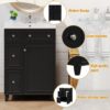 Bathroom Vanity Cabinet With Sink - Black - Image 6