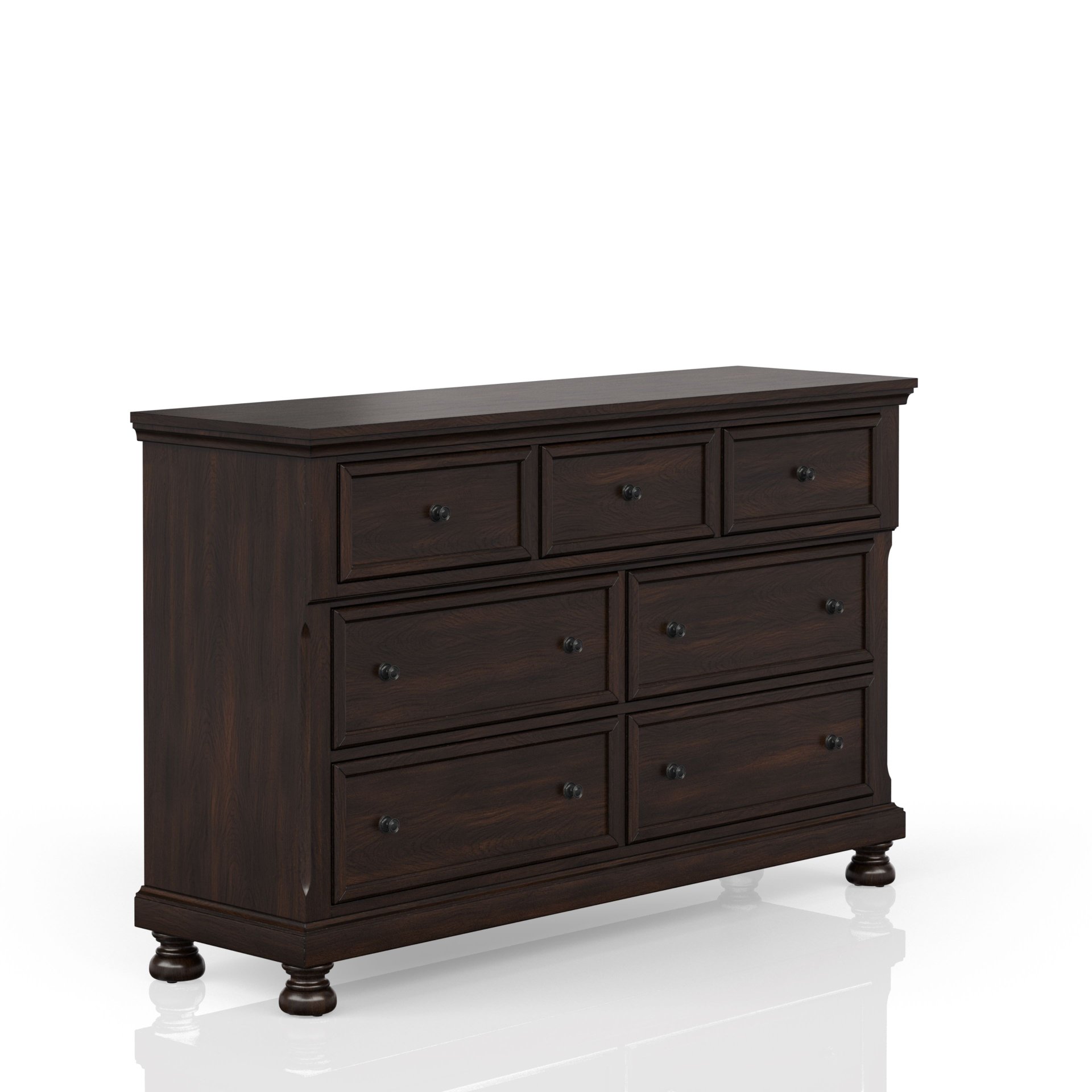 7 Seven Drawer Dresser - Cherry - Image 5