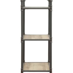 Itzel - Antique Bookshelf - Gray / Oak