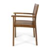 Amethyst - Outdoor Dining Chair With Slat Design (Set of 2) - Natural - Image 9