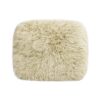 Enchante - New Zealand Sheepskin Rectangular Accent Ottoman - Taupe / Natural - Image 2
