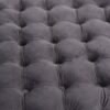 Modern Glam Velvet Ottoman With Button Tufted Diamond Stitch Design - Gray - Image 10