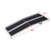 Portable Aluminium Wheelchair Ramp 5Ft Non Skid Foldable 600 Pound Capacity - Silver - Image 3