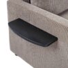 Twin Size Sofa Bed Sleeper Sofa Loveseat With Foldable Mattress, Side Table, Storage Pocket & USB Ports - Gray Brown - Image 15