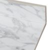 Sintered Stone Bathroom Vanity Top With Rectangular Undermount Ceramic Sink And Backsplash, Single Faucet Hole - Carrara White - Image 6