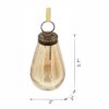 Luster Tear Drop Ornament, Glass Decorative Hanging Christmas Tree Ornaments For Holiday Party Decorations (Set of 12) - Gold - Image 5