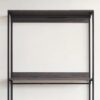 Monica - Farmhouse Wood Walk In Closet Organizer With 1 Shelf - Gray - Image 4