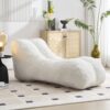 Creative Bean Bag Sofa Chair With High Quality Sponge Filling - White - Image 4