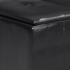 Avalon - Small Coffee Table Storage Ottoman - Midnight Black - Image 3