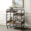 Vorrik - Serving Cart - Black / Walnut - Image 8