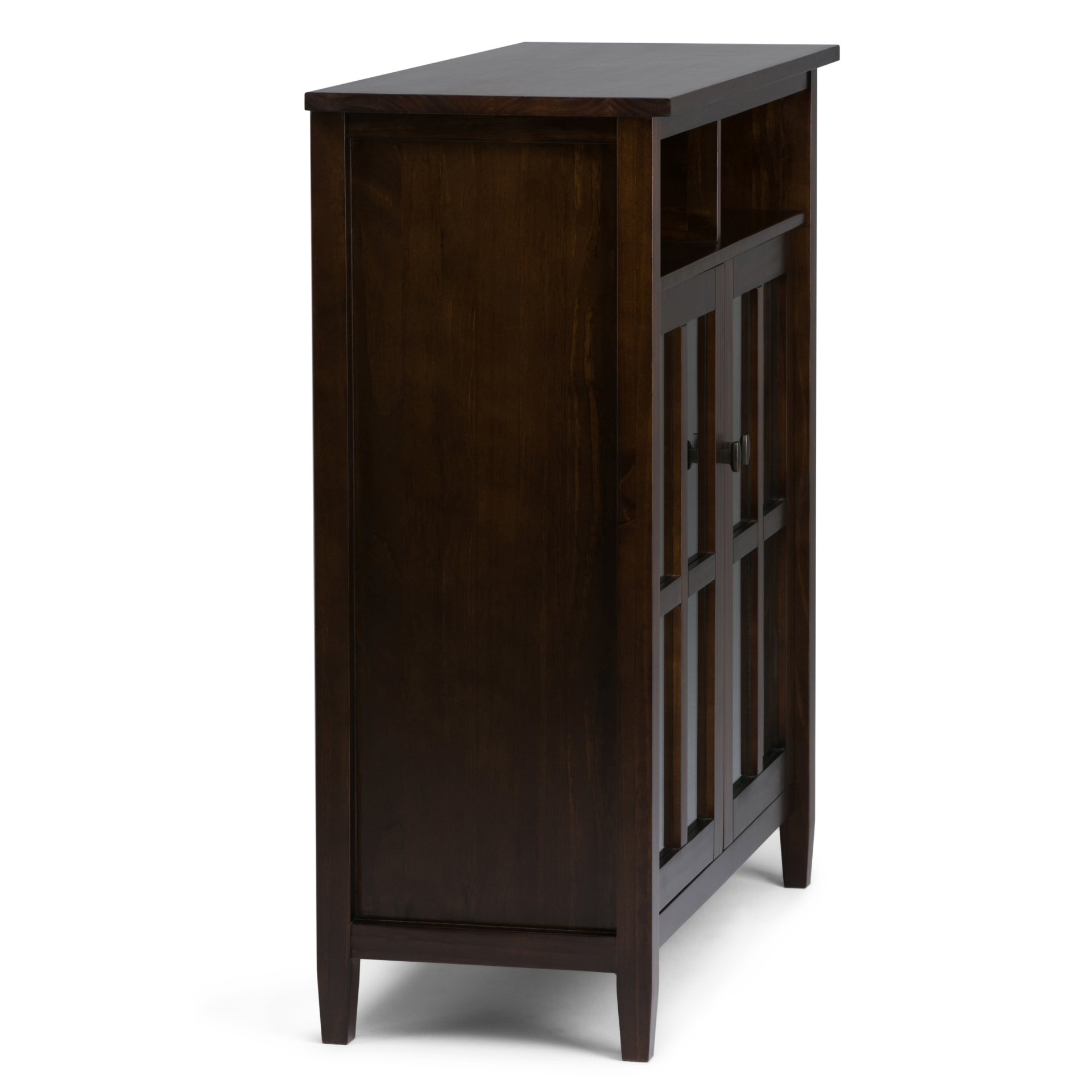 Warm Shaker - Medium Storage Media Cabinet - Tobacco Brown - Image 4