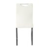 Modern Dining Chair (Set of 2) With Cloth Upholstery And Electroplated Metal Legs - White - Image 8