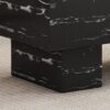 Modern Simple Marble Texture Coffee Table Stylish And Practical Design - Black - Image 8