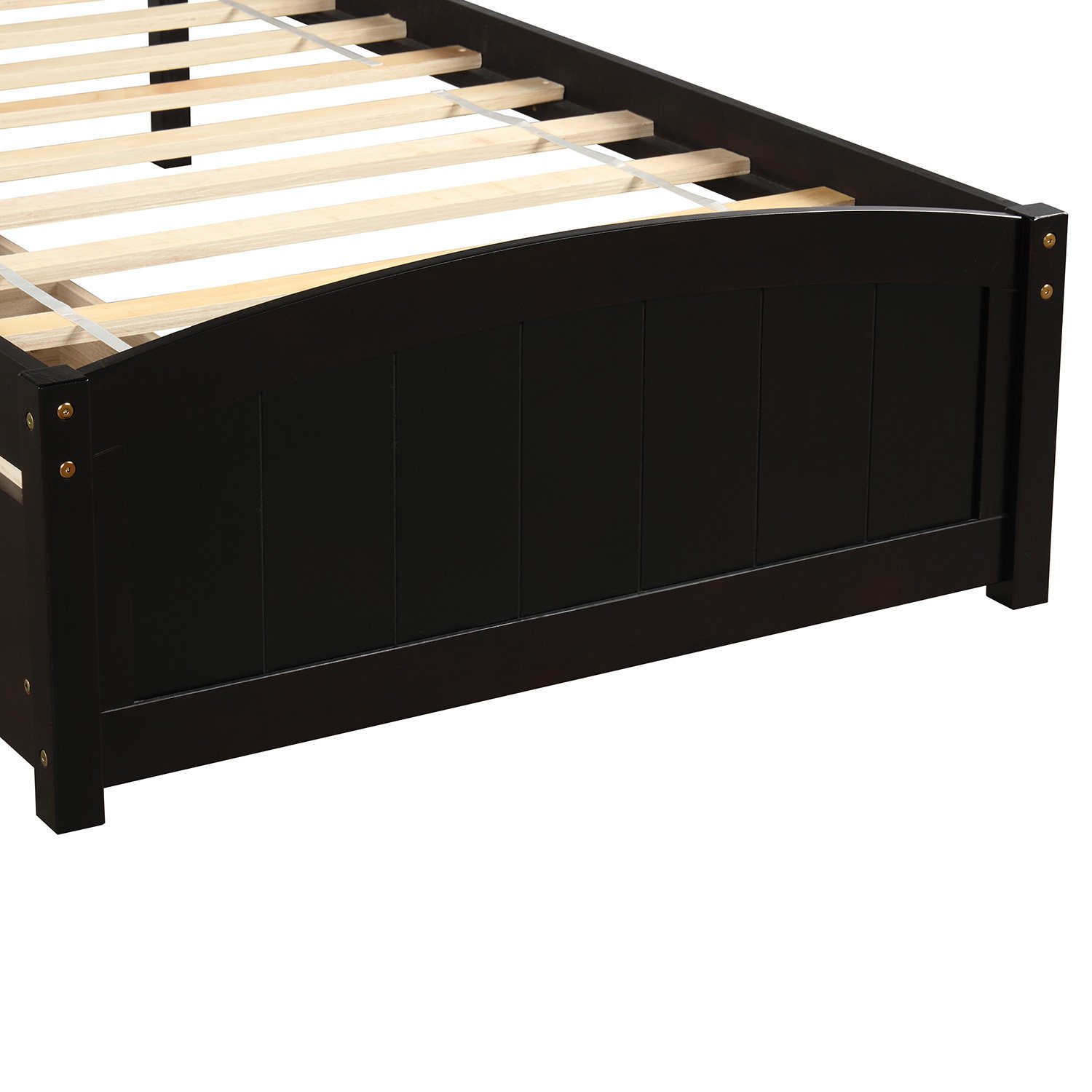 Twin Size Platform Bed With Two Drawers - Espresso - Image 9