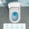 Smart Toilet With Bidet Built In, Auto Open & Close, Elongated Heated Seat, Foot Sensor Flush, LED Display, Warm Water Wash - White - Image 9