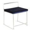 Fuji - Contemporary Stackable Dining Chair (Set of 2) - Blue - Image 2