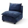 Modern Sectional L-Shape Sofa With Convertible Ottoman For Living Room - Blue - Image 4