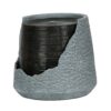 19.7" Indoor Outdoor Polyresin Water Fountain, Unique Broken Urn Fountain Chic Dynamic Modern Design With Light For Garden, Lawn, Backyard, Porch - Gray - Image 2