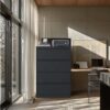 Modern 4 Drawer Lateral File Cabinet With Lock, Metal Filing Cabinet For Legal / Letter / A4 / F4 - Brushed Nickel - Image 5