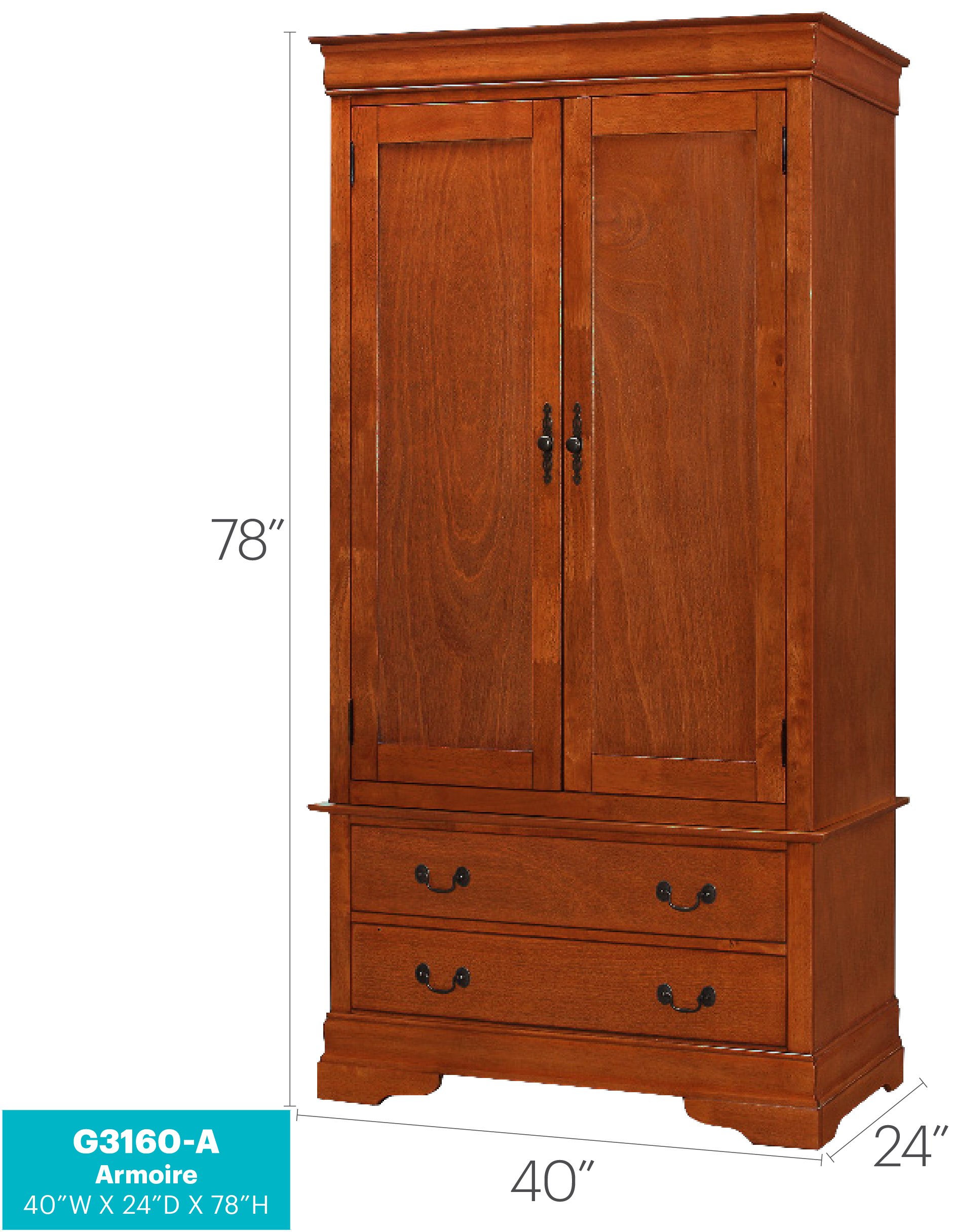 Elegant Armoire For Timeless Storage - Oak - Image 2