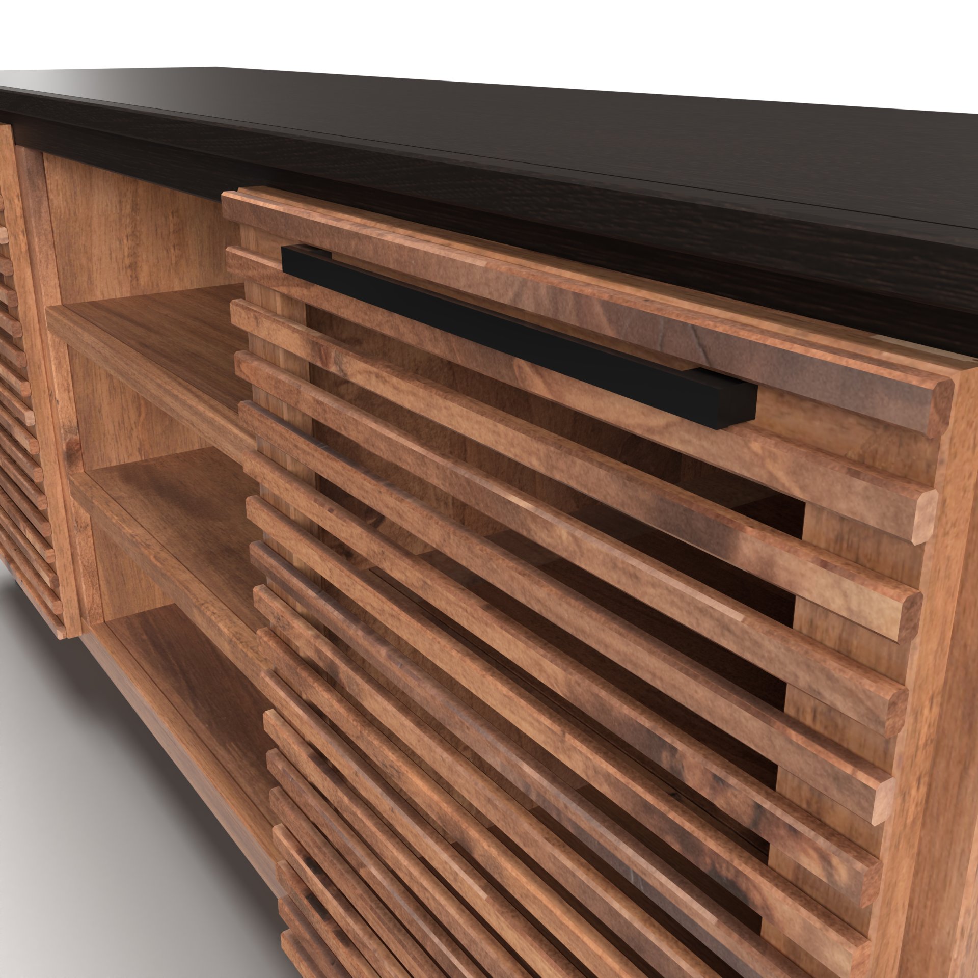 Graceland - TV Stand Console For TVs Up To 70" - Black, Bourbon - Image 13