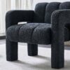 31.10" Boucle Upholstered Accent Chair - Dark Gray - Image 13