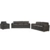 Cozy Upholstered Sofa Set Oversized Comfy Cloud Sofa Double Cushion Sofa Group Plush Cushion Sofa Couch For Living Room - Gray - Image 11