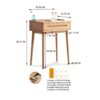 Dresser Bistro Table, 100% Solid Table Table Desk Top Table Dresser Compact Dresser Accessories Storage Drawer Natural Wood - Oak - Image 3