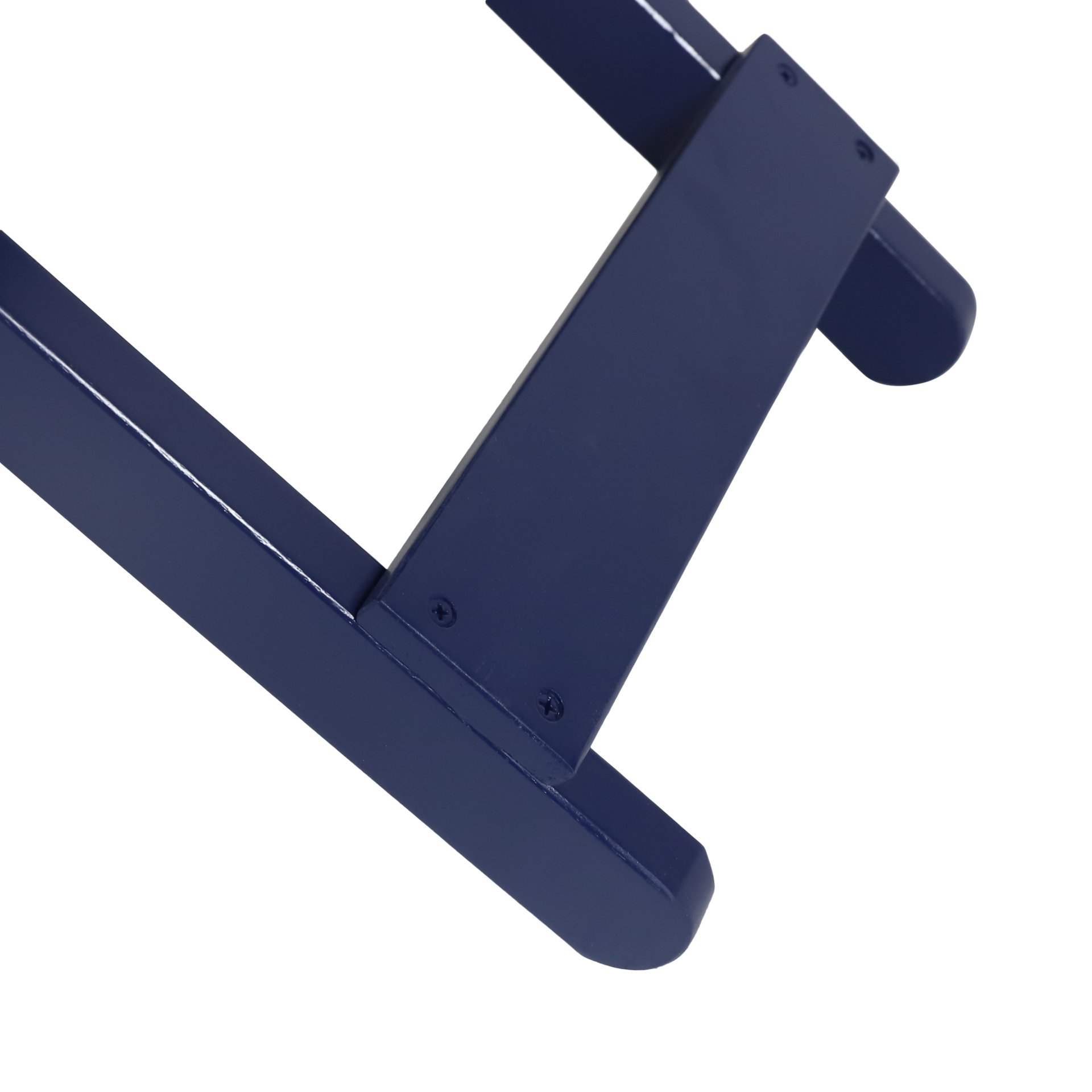 Outdoor Folding Wooden Side Table - Navy Blue - Image 8